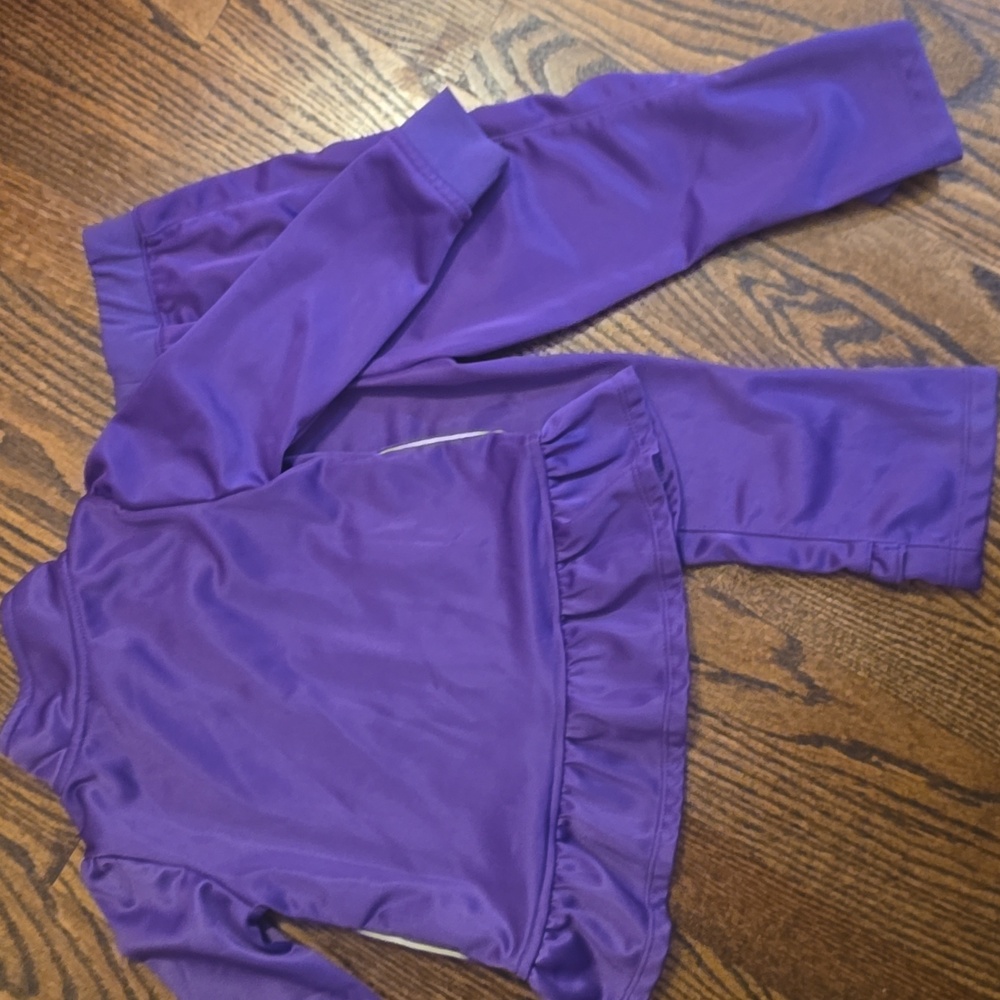 PUMA 12mo. Girls Purple and Lime Tracksuit - Picture 6 of 7